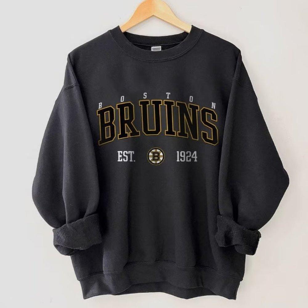 Boston Bruins Crewneck Sweatshirt, Boston Hockey Unisex Sweater